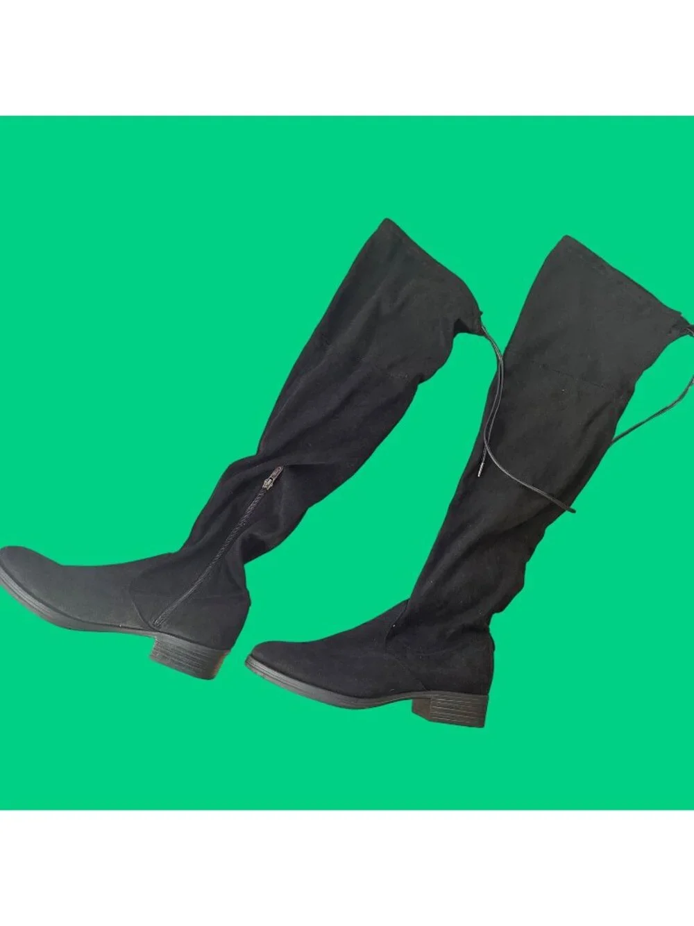 Circus By Sam Edelman Black Over-The-Knee Boots With Side Zipper Size 8